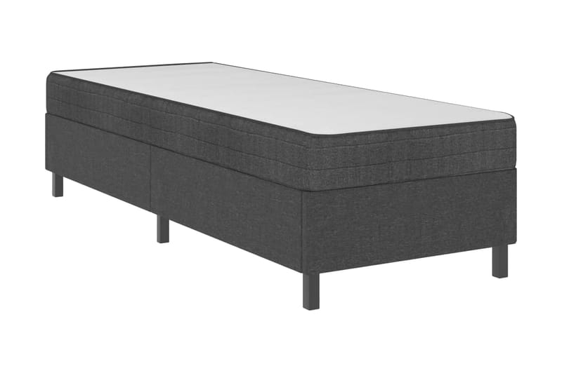Resårsäng sängram grå tyg 100x200 cm - Grå - Möbler - Säng - Sängram & sängstomme