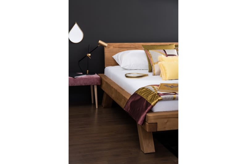 Säng 180 x 200 cm - Brun - Möbler - Säng - Sängram & sängstomme
