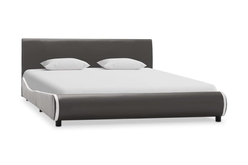 Sängram antracit grå konstläder 140x200 cm - Grå - Möbler - Sängar - Sängram & sängstomme