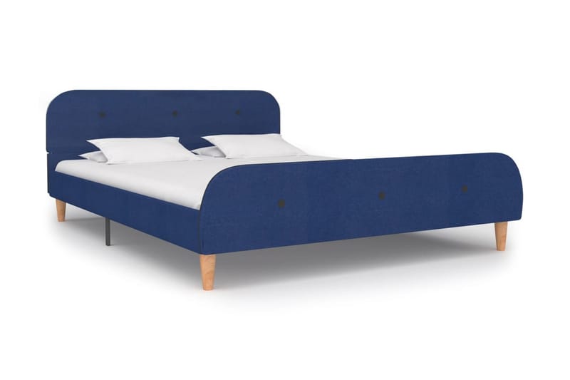 Sängram blå tyg 140x200 cm - Blå - Möbler - Säng - Sängtillbehör & sänggavel - Sänggavel