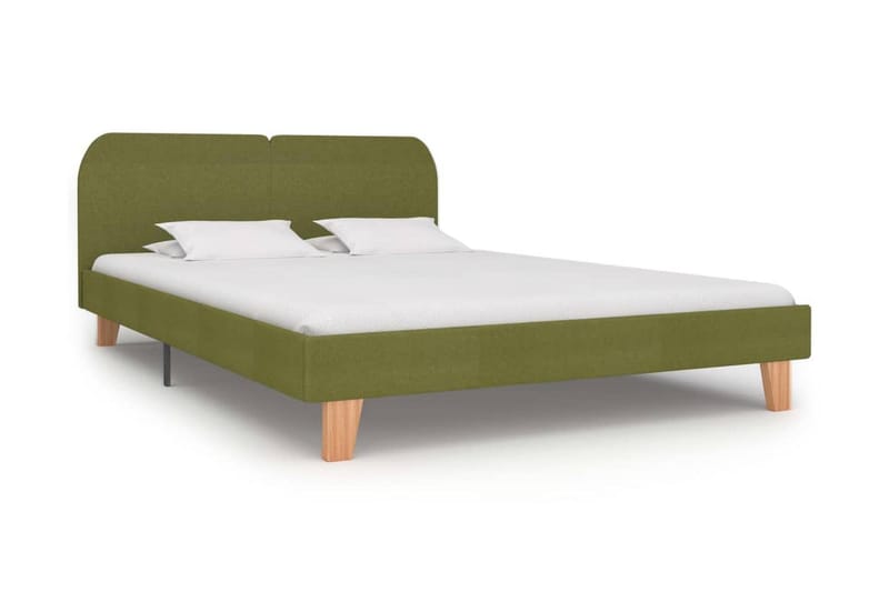 Sängram grön tyg 180x200 cm - Grön - Möbler - Säng - Sängram & sängstomme