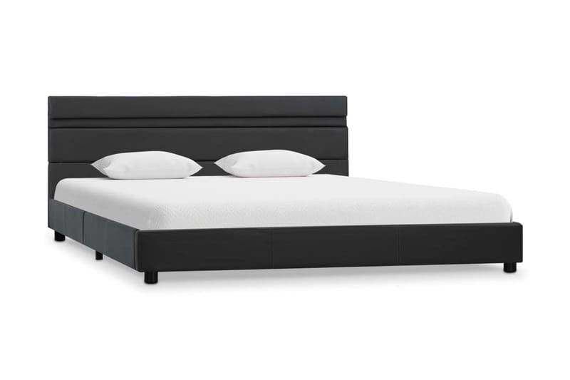 Sängram med LED grå konstläder 120x200 cm - Grå - Heminredning - Småmöbler - Brickbord & småbord