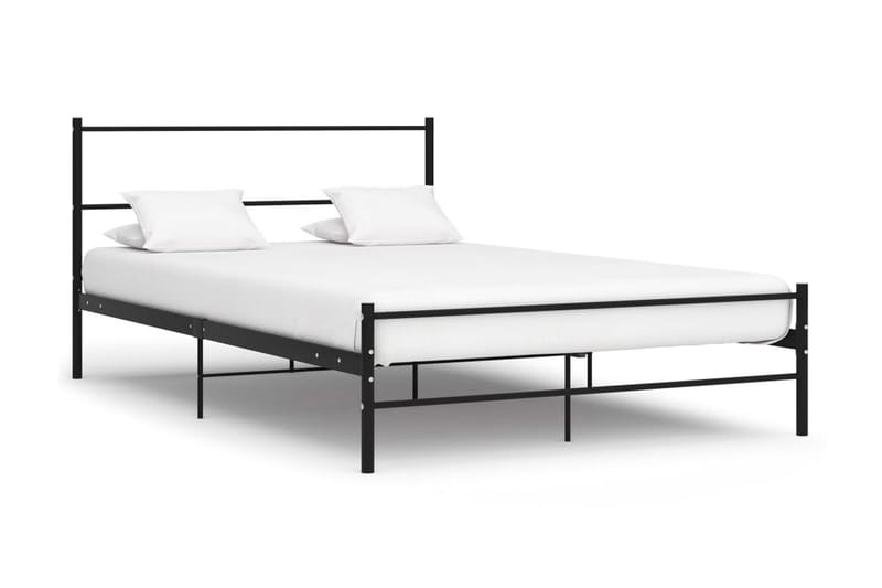 Sängram svart metall 160x200 cm - Svart - Möbler - Säng - Sängram & sängstomme