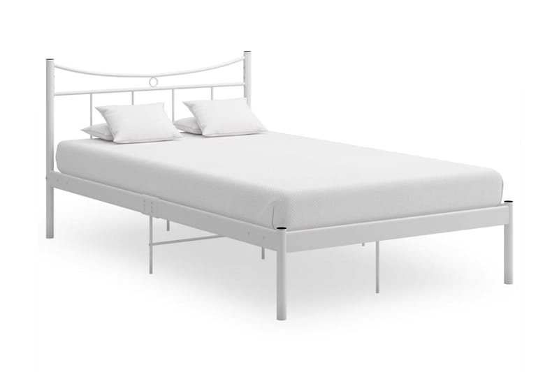 Sängram vit metall 120x200 cm - Vit - Möbler - Säng - Sängram & sängstomme