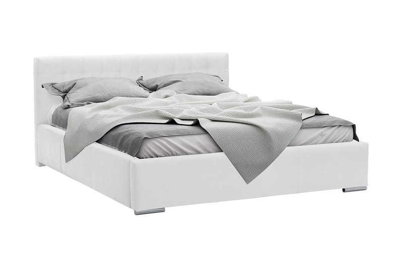 Vento Sängram med Förvaring 160x200 - Vit - Möbler - Säng - Sängram & sängstomme