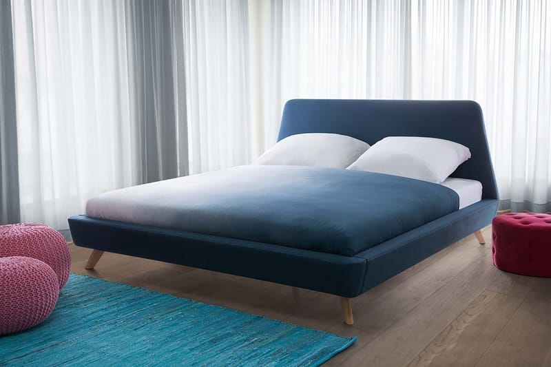 Vienne Dubbelsäng 160 200 cm - Blå - Möbler - Säng - Sängram & sängstomme