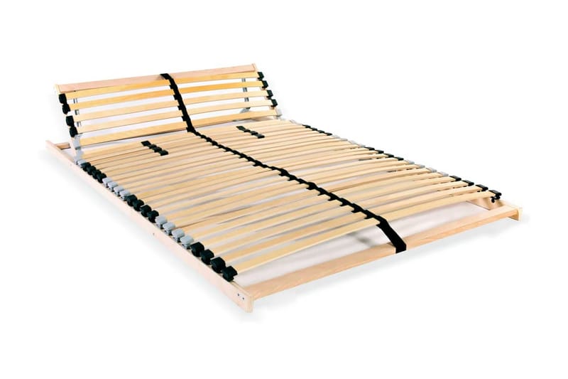 Ribbotten med 28 ribbor 7 zoner 140x200 cm - Brun - Möbler - Säng - Sängtillbehör & sänggavel - Ribbotten