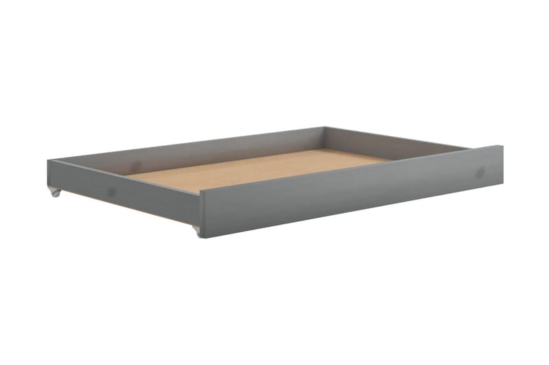 Sänglådor 2 st grå massiv furu - Grå - Förvaring - Småförvaring - Förvaringslåda - Lådor