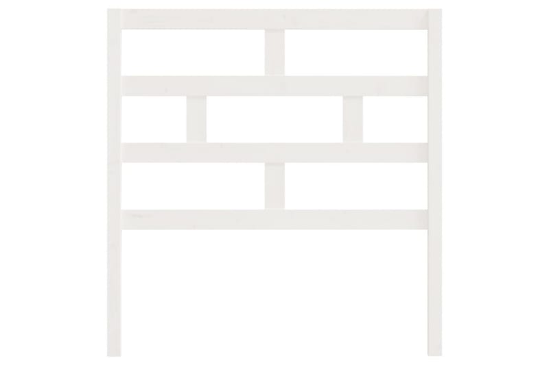 Sänggavel vit 106x4x100 cm massiv furu - Vit - Möbler - Säng - Sängtillbehör & sänggavel - Sänggavlar & huvudgavlar