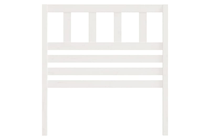 Sänggavel vit 81x4x100 cm massiv furu - Vit - Möbler - Säng - Sängtillbehör & sänggavel - Sänggavlar & huvudgavlar