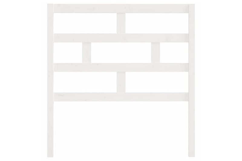 Sänggavel vit 81x4x100 cm massiv furu - Vit - Möbler - Säng - Sängtillbehör & sänggavel - Sänggavlar & huvudgavlar