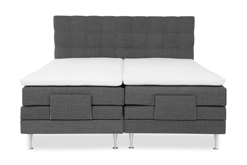 Lux Komplett Sängpaket 180x200 Ställbar Säng - Grå - Möbler - Säng - Ställbara sängar