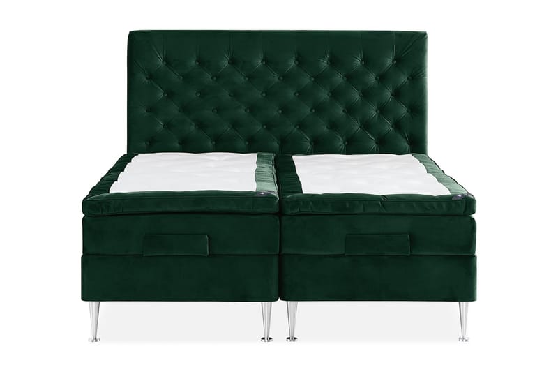 Ställbar SAFIR Velour Komplett Sängpaket 160x200 - Kinnabädden - Möbler - Säng - Kontinentalsäng