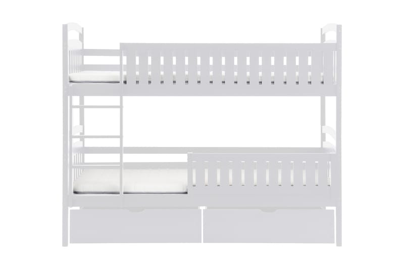 Perla Våningssäng 90x200 cm - Vit - Möbler - Säng - Våningssäng