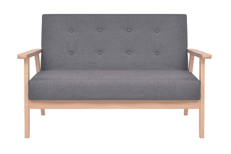2-sitssoffa i tyg mörkgrå - Grå - Möbler - Soffa - 2 sits soffa