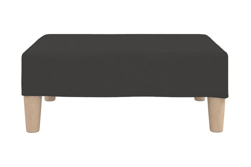 2-sitssoffa med fotpall mörkgrå tyg - Mörkgrå - Möbler - Soffa - 2 sits soffa