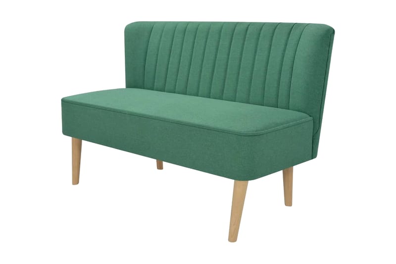 Soffa 117x55,5x77 cm tyg grön - Grön - Möbler - Soffa - 2 sits soffa