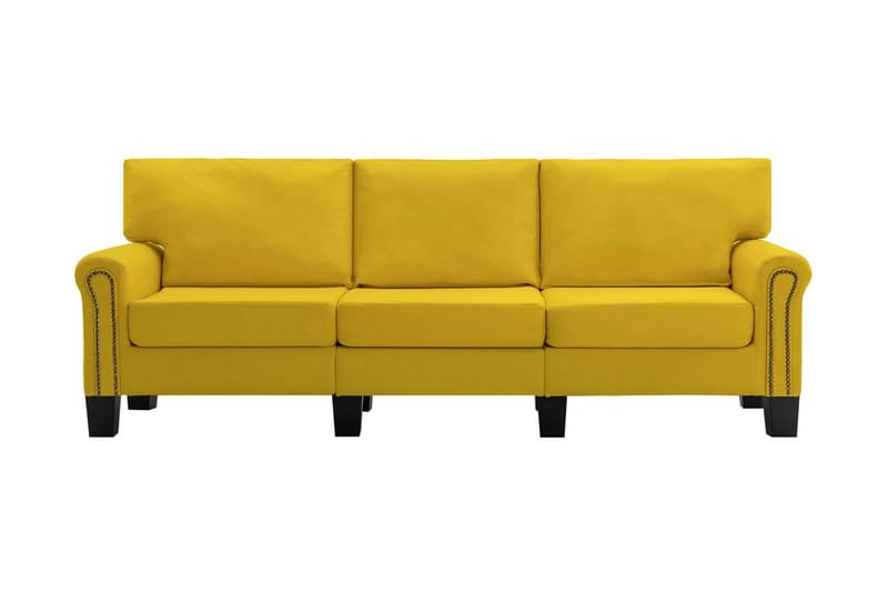3-sitssoffa gul tyg - Gul - Möbler - Soffa - 3 sits soffa