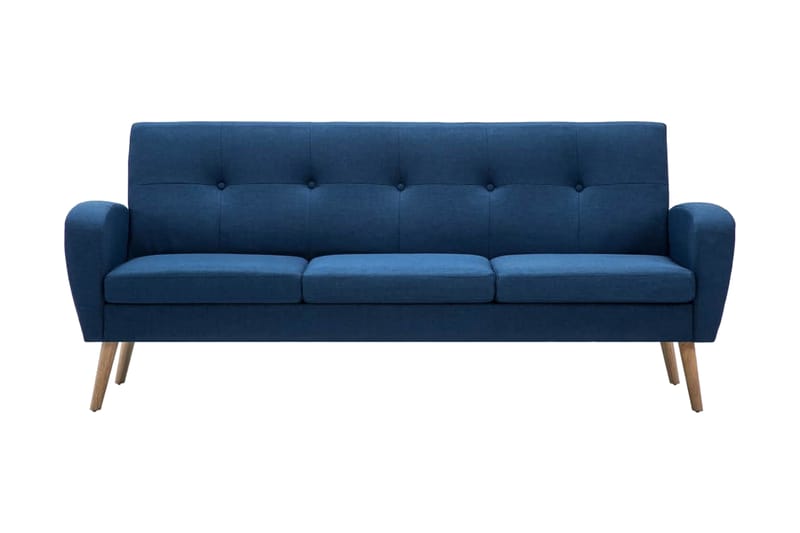 3-sitssoffa tyg blå - Blå - Möbler - Soffa - 3 sits soffa