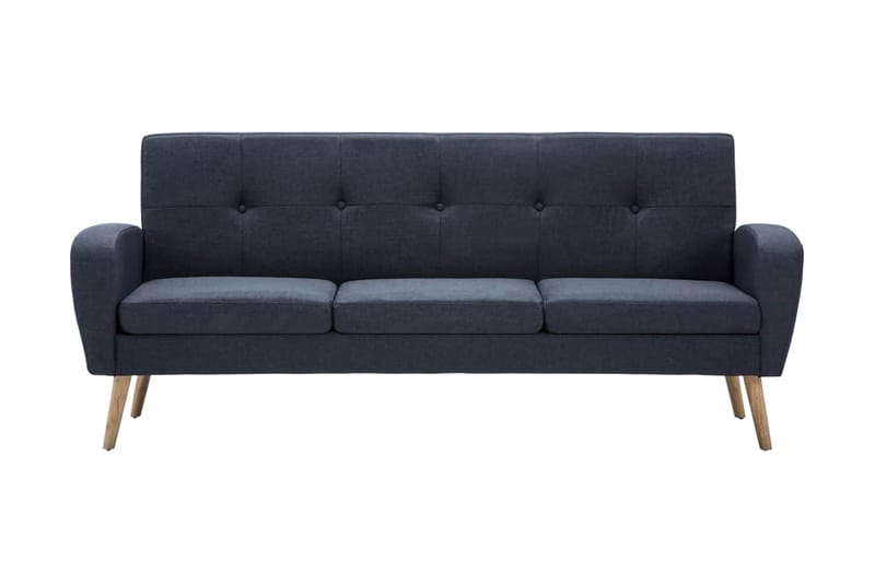 3-sitssoffa tyg mörkgrå - Grå - Möbler - Soffa - 3 sits soffa