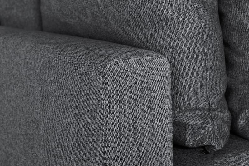 Menard 3-sits Soffa - Mörkgrå/Svart - Möbler - Soffa - 3 sits soffa