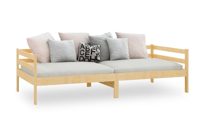 Dagbädd massiv furu 90x200 cm - Brun - Utemöbler - Utebord & trädgårdsbord - Cafebord