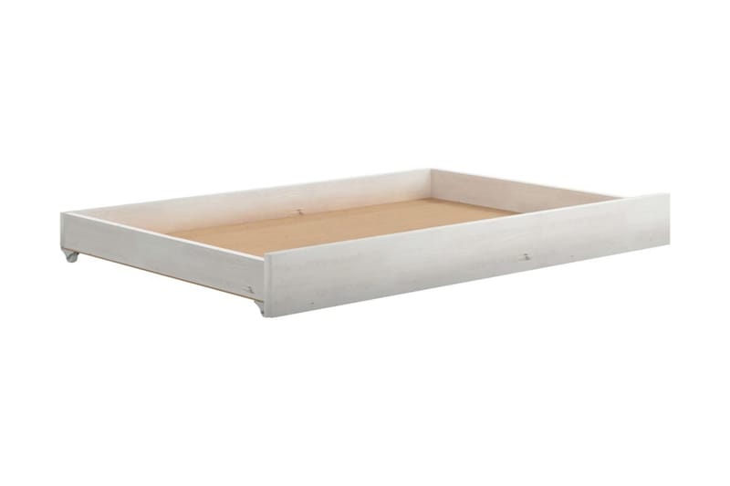 Dagbädd med lådor 90x200 cm vit massiv furu - Vit - Möbler - Soffa - Dagbäddar