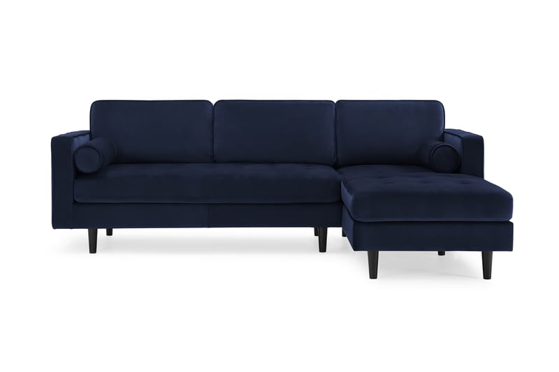 Olenne 2,5-sits Soffa med Schäslong - Mörkblå - Möbler - Soffa - Divansoffor & schäslongsoffa - 4 sits soffa med divan
