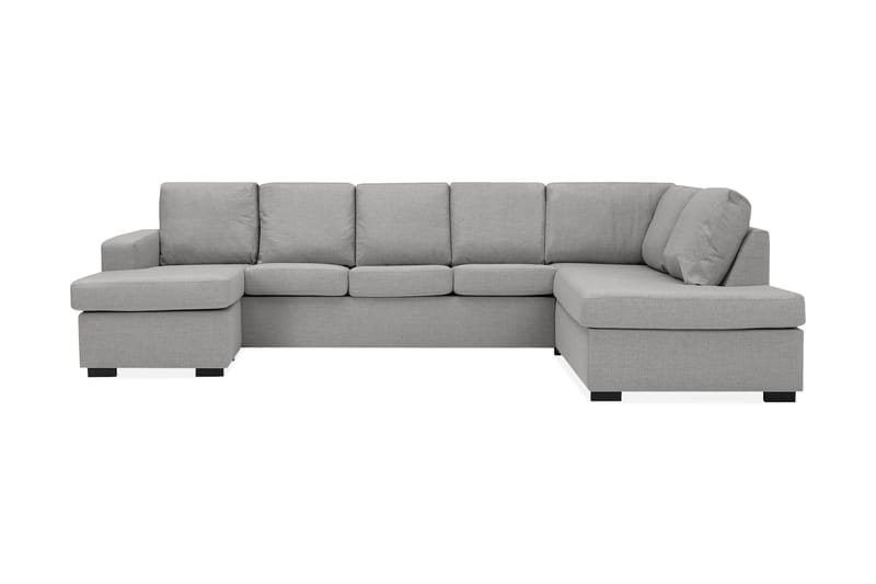 Crazy U-soffa XL Divan Vänster - Ljusgrå - Möbler - Soffor - Skinnsoffor