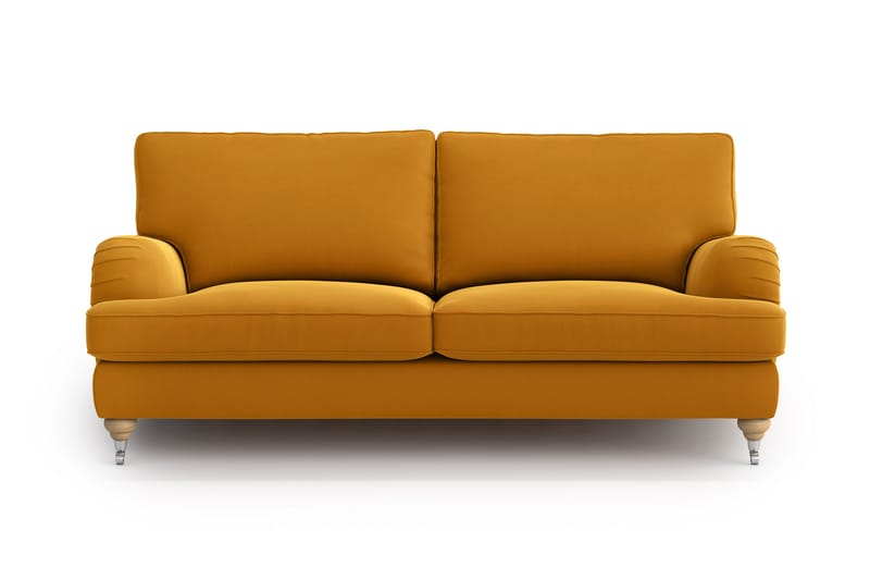 Caramen 3-sits Howardsoffa - Gul/Guld - Möbler - Soffa - 3 sits soffa