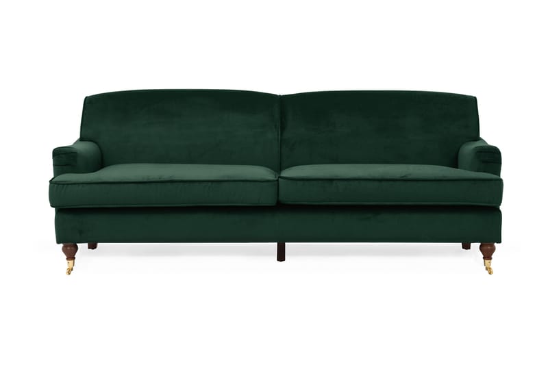 Bracknell Soffa 3-sits - Mörkgrön Sammet - Möbler - Soffa - 3 sits soffa