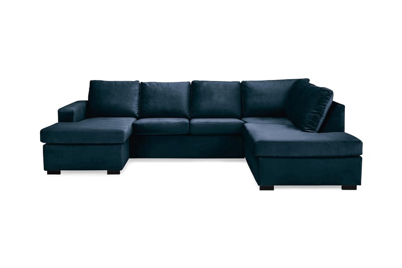 Crazy U-soffa Large Höger Sammet - Midnattsblå - Möbler - Soffa - Hörnsoffa