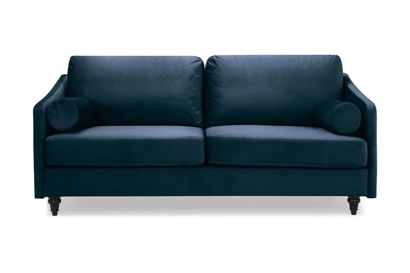 Mirage Sammetssoffa 3-sits - Midnattsblå - Möbler - Soffa - 3 sits soffa