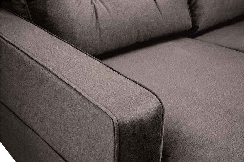Monroe U-soffa Large med Divan Vänster Sammet - Mullvad - Möbler - Soffa - Sammetssoffa