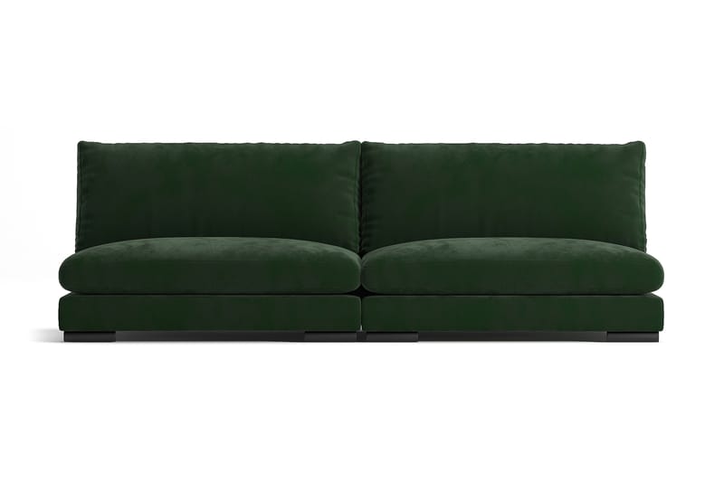 Noha Moduldivansoffa Sammet - Mörkgrön - Möbler - Soffa - 2 sits soffa