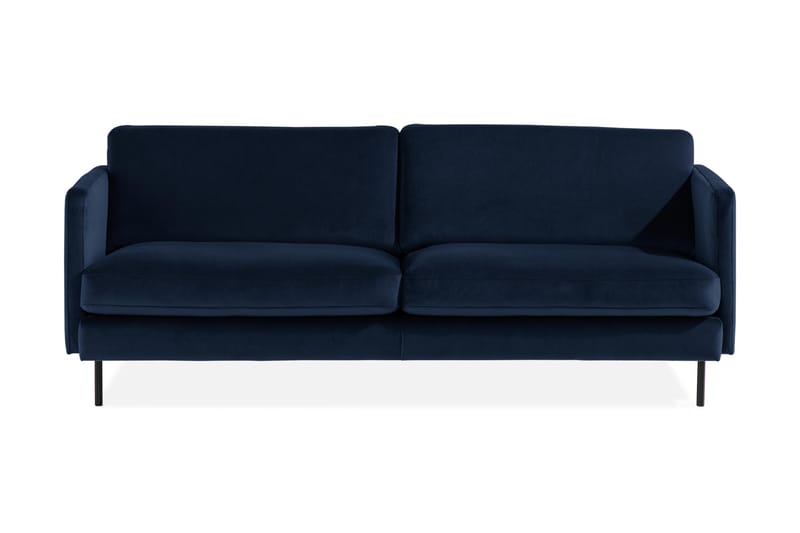 Teodin Sammetssoffa 3-sits - Blå - Möbler - Soffa - 3 sits soffa
