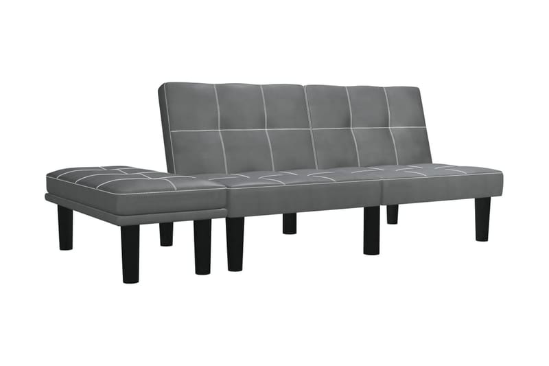 2-sitssoffa grå konstläder - Grå - Möbler - Soffa - 2 sits soffa