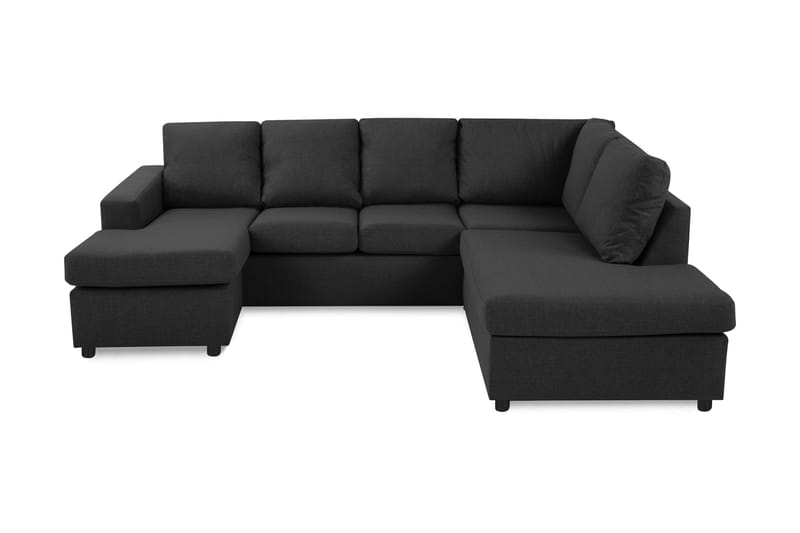 Crazy U-soffa Large Divan Vänster - Antracit - Möbler - Soffa - Skinnsoffor