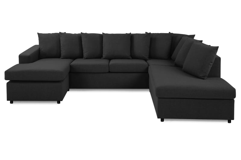 Crazy U-soffa Large Divan Vänster Kuvertkuddar - Antracit - Möbler - Soffa - U-soffa