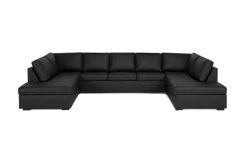Crazy U-soffa med Schäslonger - Svart Konstläder - Möbler - Soffa - Skinnsoffor
