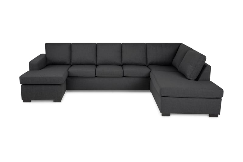 Crazy U-soffa XL Divan Vänster - Mörkgrå - Möbler - Soffa - Skinnsoffor