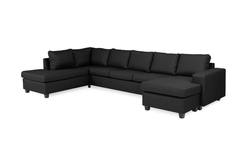 Houston U-soffa Large med Divan Höger - Mörkgrå - Möbler - Soffa - U-soffa