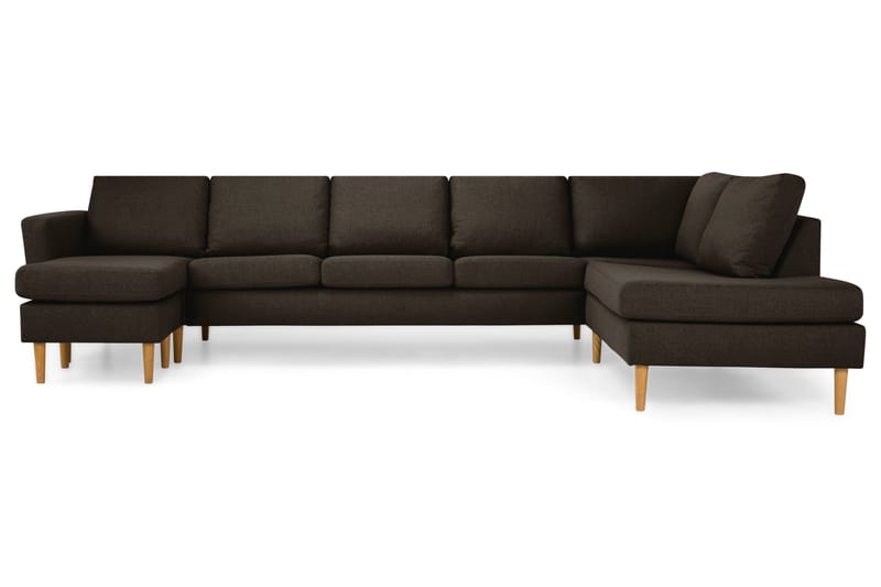 Nordic U-soffa Large med Divan Vänster - Brun - Möbler - Soffa - U-soffa
