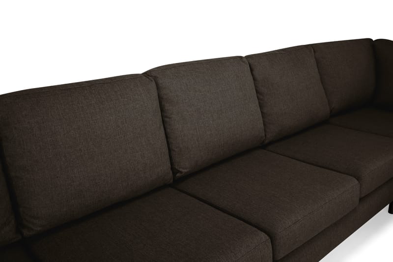 Nordic U-soffa Large med Divan Vänster - Brun/Svart - Möbler - Soffa - U-soffa