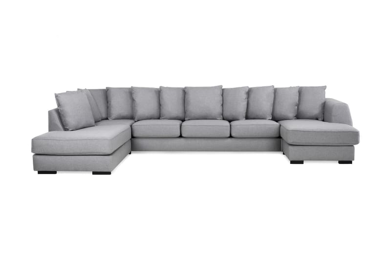 Optus U-soffa Large med Divan Höger inkl Kuvertkuddar - Ljusgrå - Möbler - Soffa - U-soffa