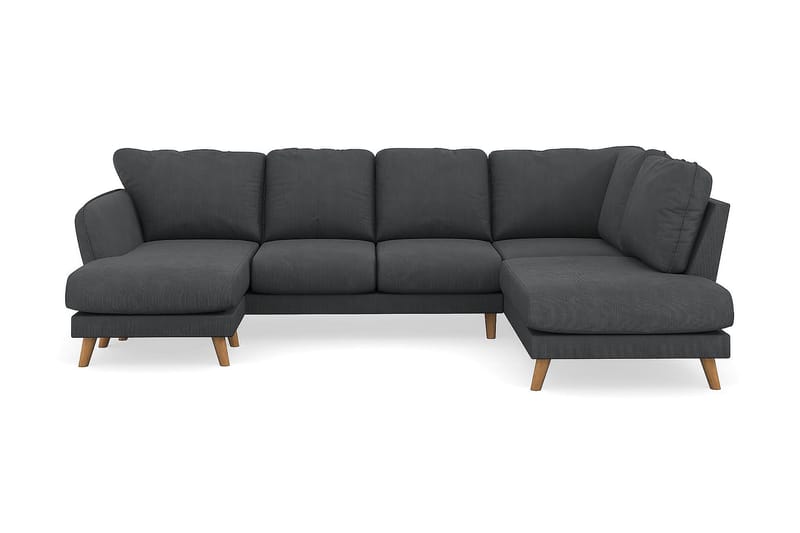 Trend Lyx U-soffa med Divan Vänster - Mörkgrå Manchester - Möbler - Soffa - U-soffa
