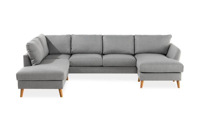 Trend U-soffa med Divan Höger - Ljusgrå - Möbler - Tv-möbler & mediamöbler - TV-möbelset