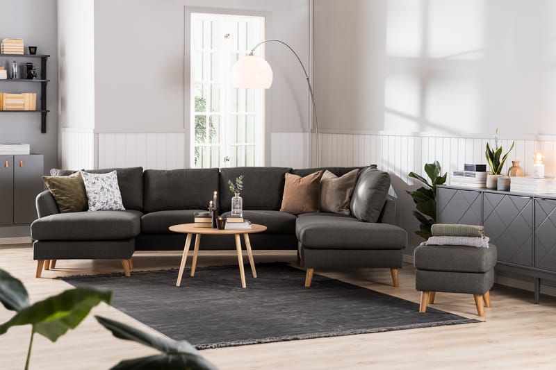 Trend U-soffa med Divan Vänster - Svart - Möbler - Soffa - U-soffa