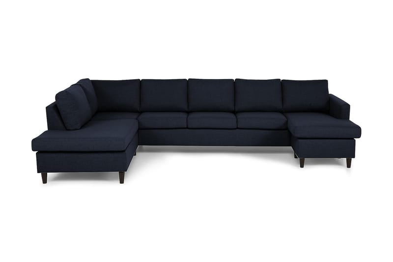 Zero U-soffa Large med Divan Höger - Blå - Möbler - Soffa - Skinnsoffor