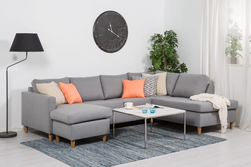 Zero U-soffa med Divan Vänster - Ljusgrå - Möbler - Soffa - U-soffa